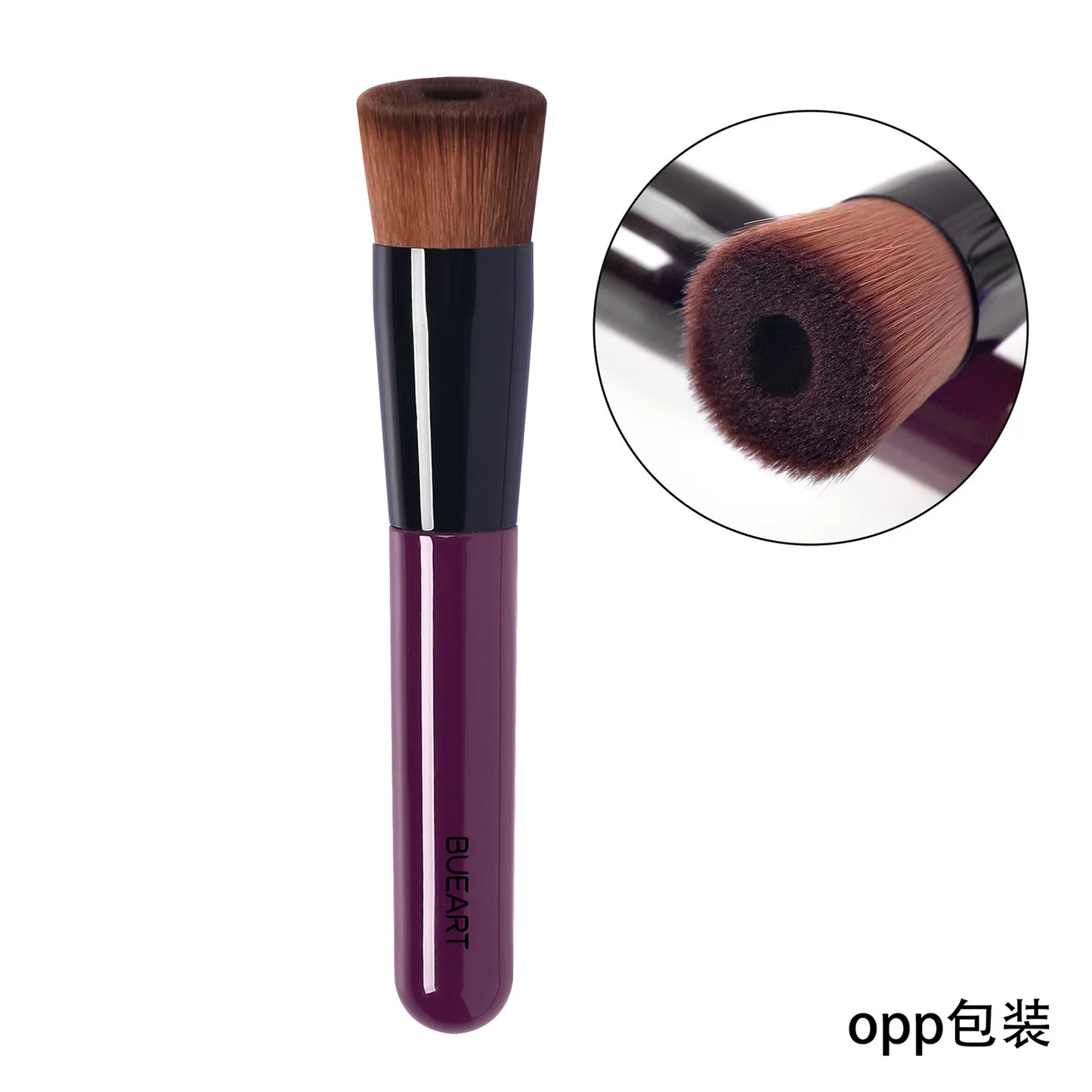 Flat Head Liquid Foundation Brush Angled Foundation Brush Tool Face Contour Foundation Concealer Makeup Brush
