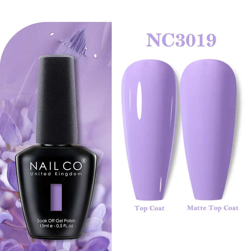 NAILCO 283Colors Gel Nail Polish Top Base Vernis Semi Permanent UV Gel Varnish Nails Art Varnish Hybrid Manicure