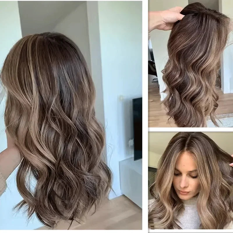 Highlight Blonde Glueless Short 26“Long Body Wave 5x5 Silk Base Jewish Human Hair Wig Baby Hair HD Lace European Hair Preplucked