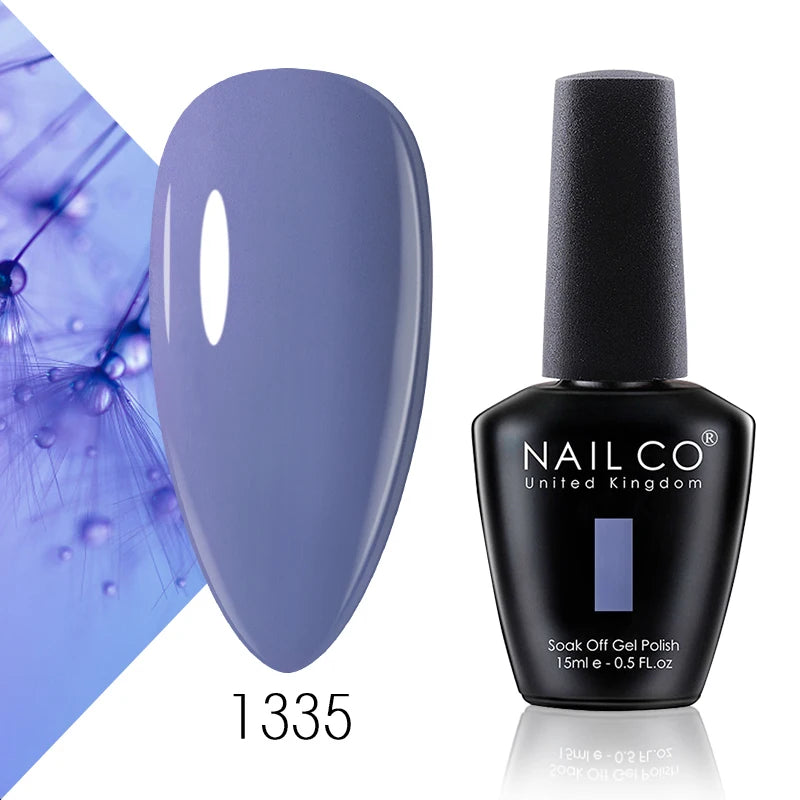 NAILCO 15ml Blue Gel Polish UV Gel Polish Varnish Hybrid DIY Nails For DIY Manicure Semi Permanent Soak Off LED Gel Nail Polish