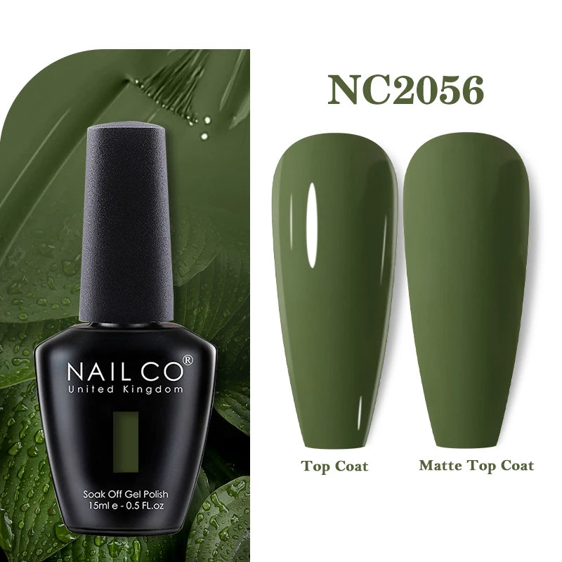 NAILCO 15ML Top coat Base coat Gel nail polish nails art Semi Permanent Lacquer Varnish Hybrid nail supplies for professionals