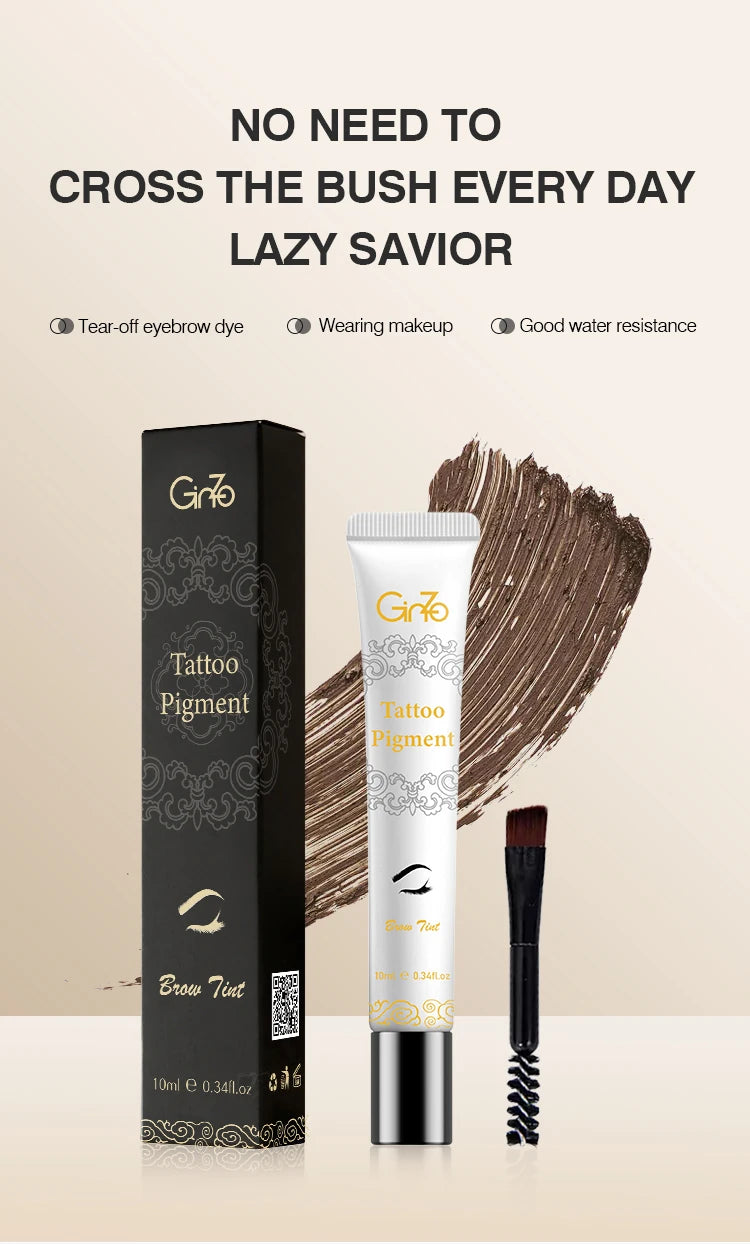 3 Days Peel-off Eyebrow Tint Waterproof Brow Tattoo Dyeing Gel Long-lasting Eyebrows Makeup Cosmetic Tool