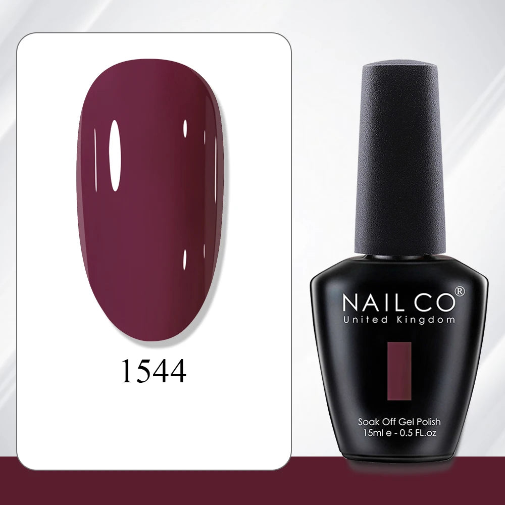 NAILCO 15ml Gel Polish Hema TPO Free Nail Art Semi Permanent UV Varnish Gel Manicure Top Coat Hybrid Gel Glue Nails Supply Ongle