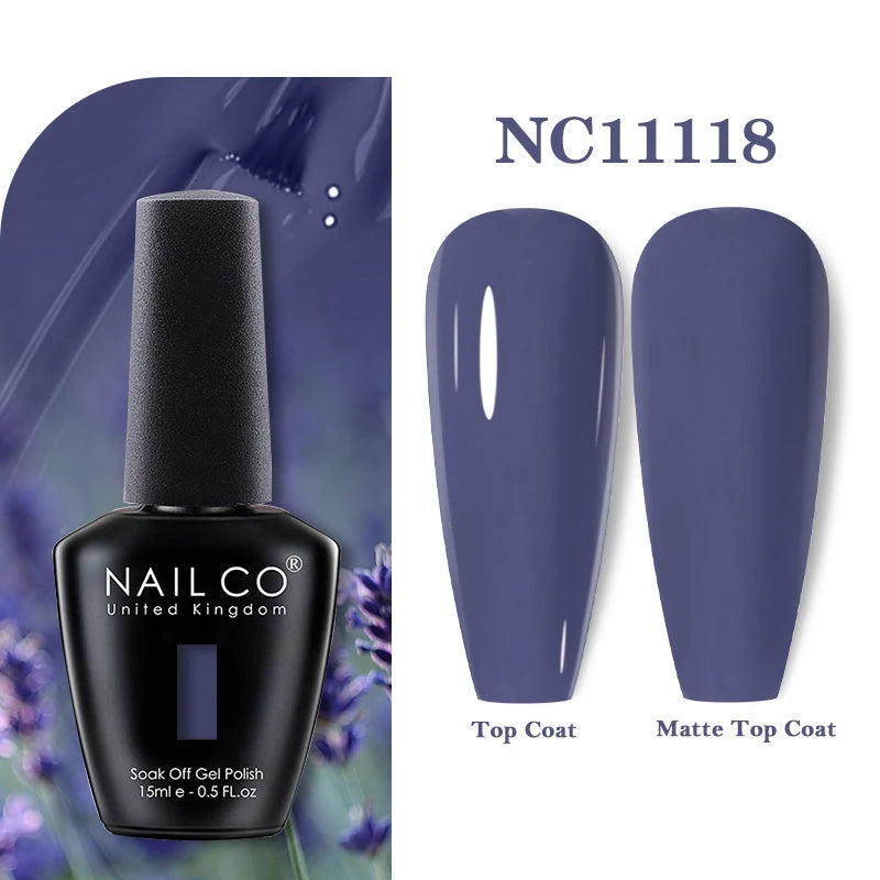 NAILCO 283Colors Gel Nail Polish Top Base Vernis Semi Permanent UV Gel Varnish Nails Art Varnish Hybrid Manicure