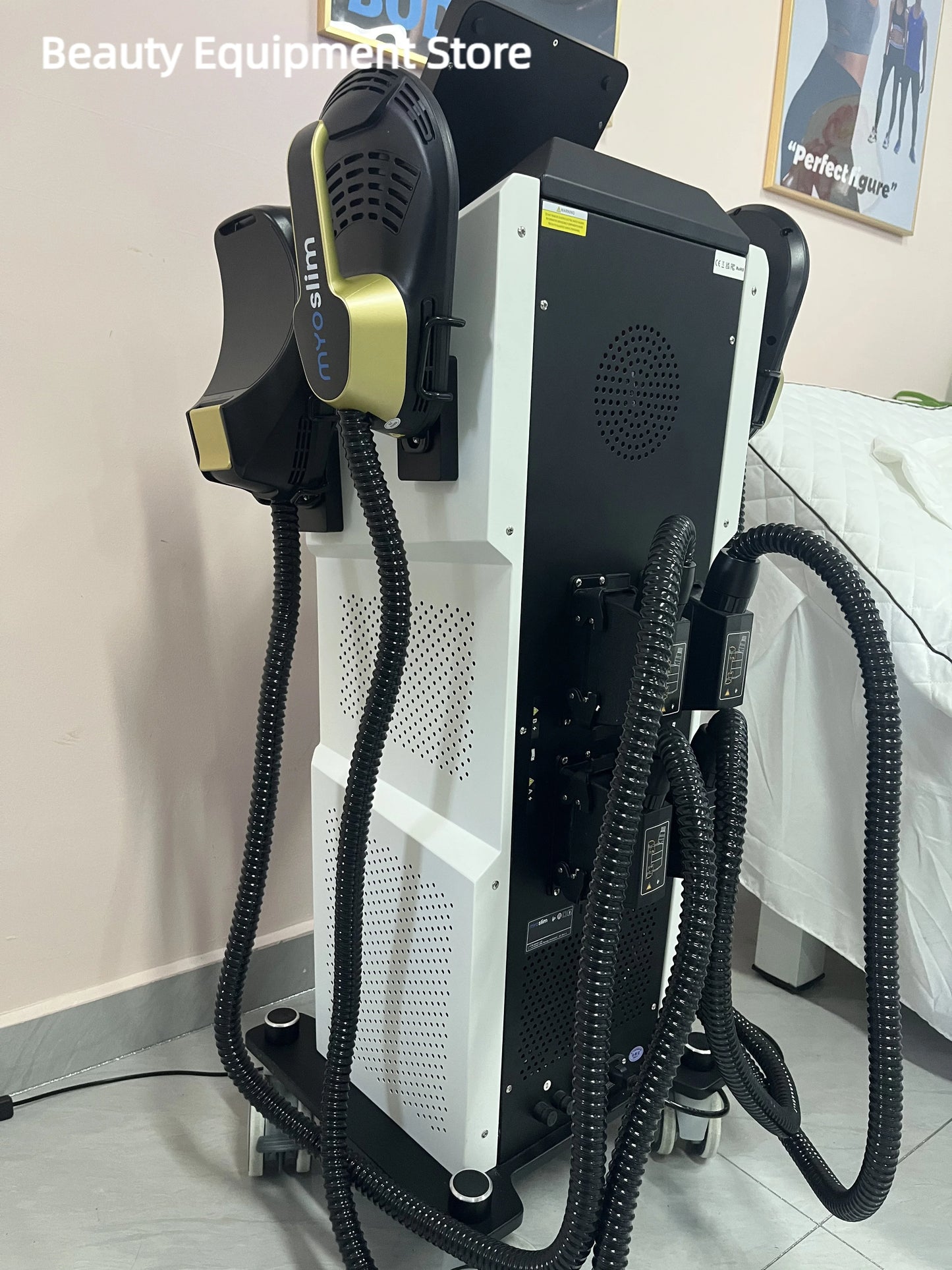 EMS Weight Loss Stimulating Muscle Slimming Fat Removal Muscle Fitness Sculpting MYOslim Machine 4 Handles Beauty Salon