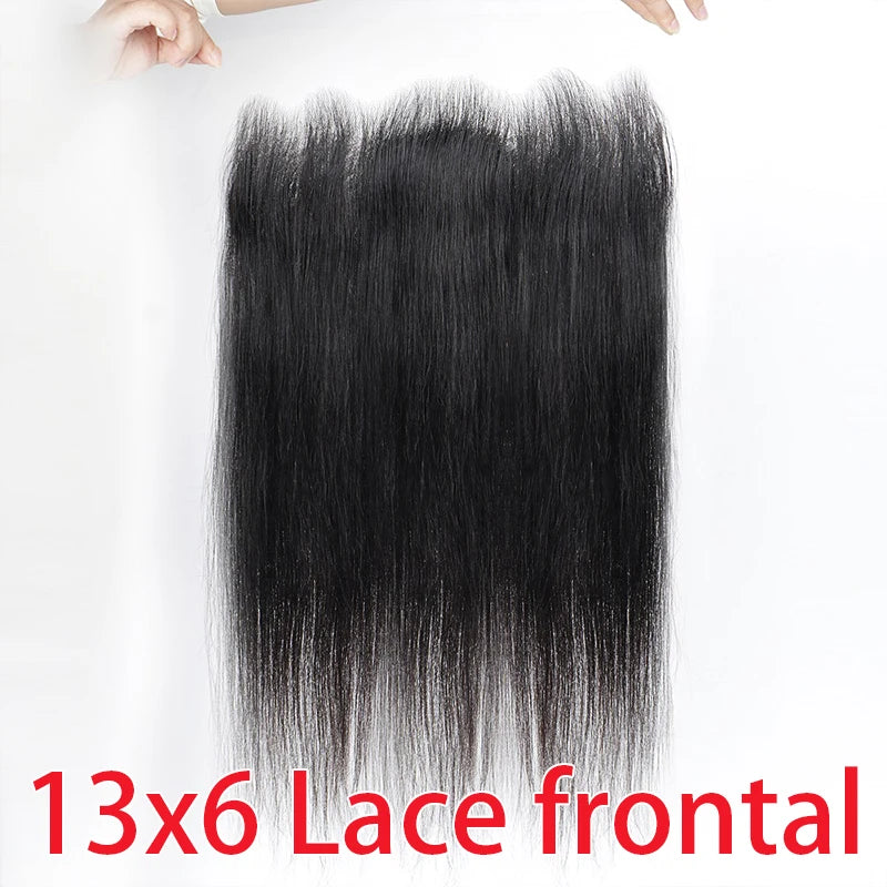 13x4 Lace Frontal Straight Hair - Pre-Plucked Brazilian Lace Closure
