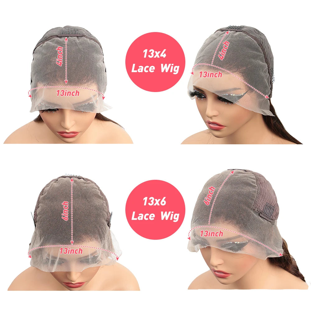 13x6 Human Hair Wig HD Lace Frontal Human Hair Wigs For Women 30 36 Inch Loose Deep Wave Curly Brazilian 13x4 Lace Front Wigs