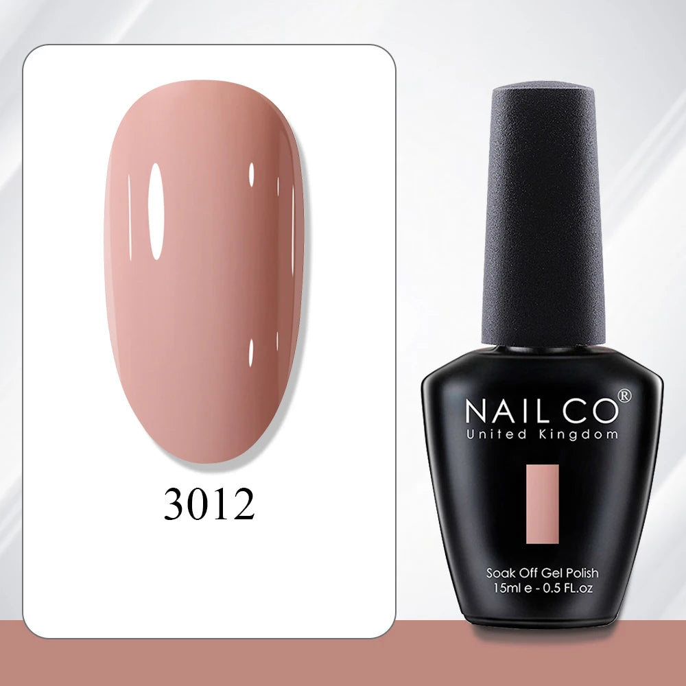 NAILCO 15ml Gel Polish Hema TPO Free Nail Art Semi Permanent UV Varnish Gel Manicure Top Coat Hybrid Gel Glue Nails Supply Ongle