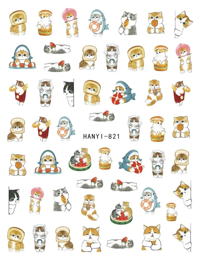 3d Pink Hearts Balloon Valentine Day Love Letters Nail Art Stickers Adhesive Sliders Nail Decals Decoration Manicure Accessories