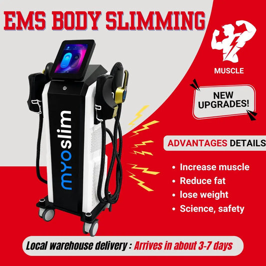EMS Weight Loss Stimulating Muscle Slimming Fat Removal Muscle Fitness Sculpting MYOslim Machine 4 Handles Beauty Salon