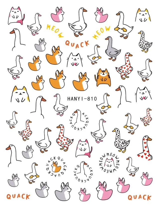 3d Pink Hearts Balloon Valentine Day Love Letters Nail Art Stickers Adhesive Sliders Nail Decals Decoration Manicure Accessories