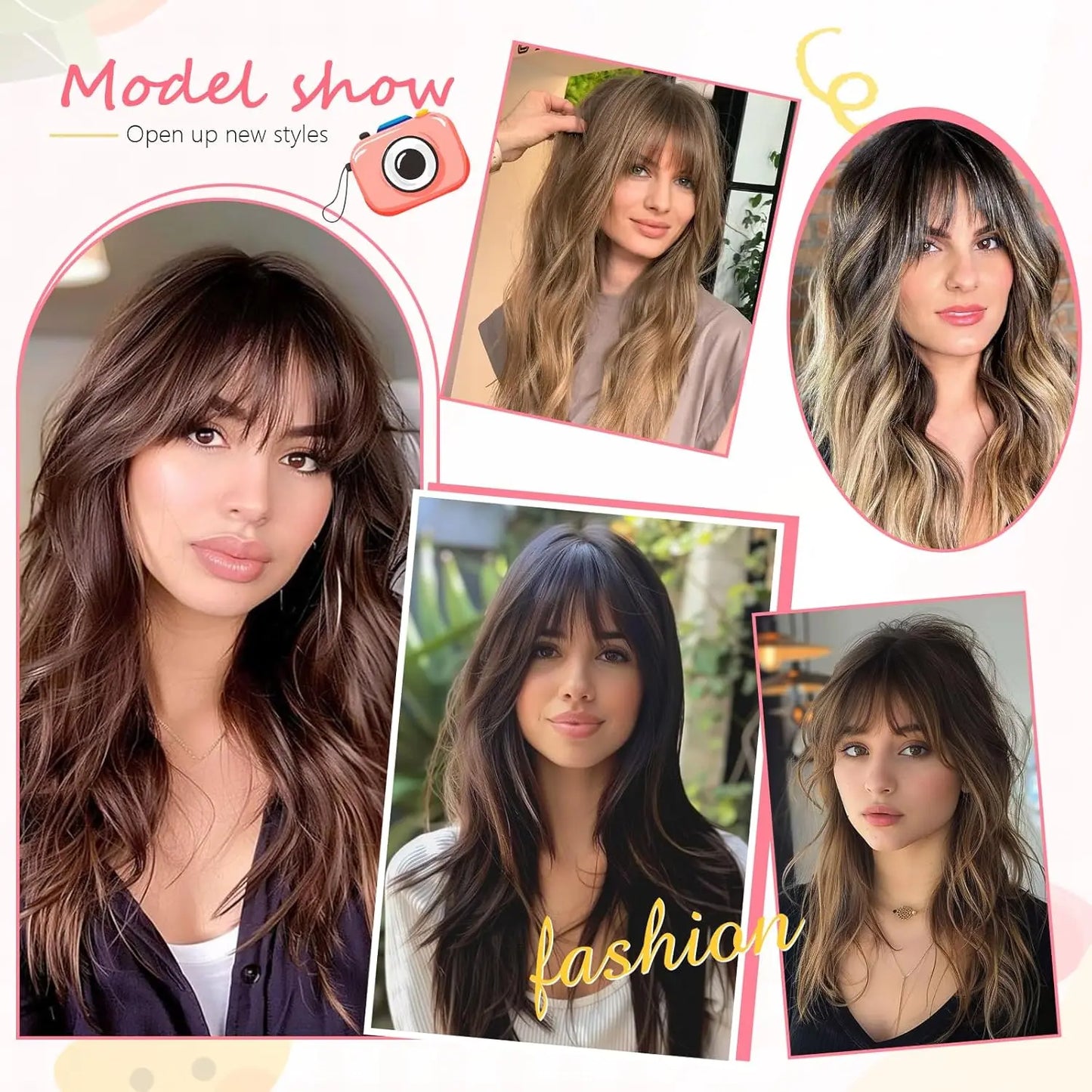 Clip in Bangs Hair Pieces Blonde Bangs Clip in Bangs Natural Color Fringe with Temple Real Human Hair for Women Easy Wear