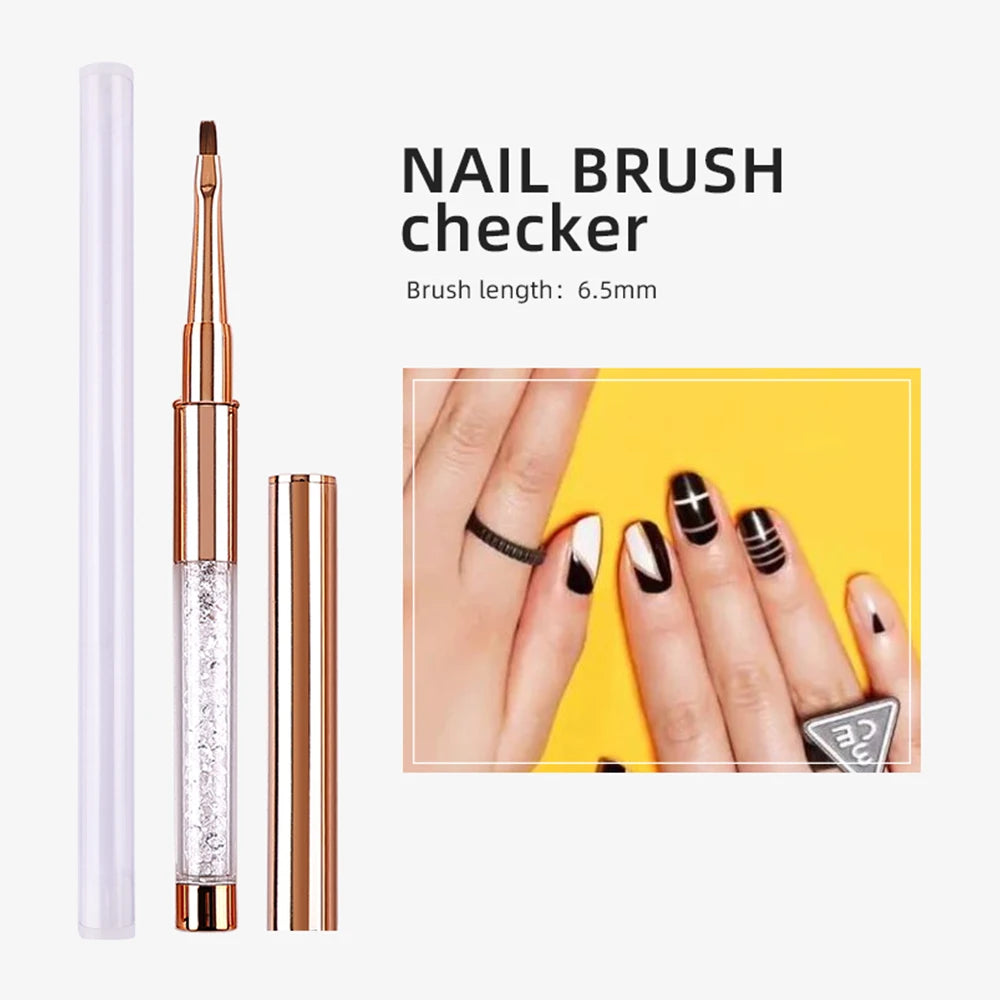 Nail Art Acrylic Liquid Powder Carving UV Gel Extension Builder Painting Brush Lines Liner Drawing Pen Manicure Tool Born Pretty