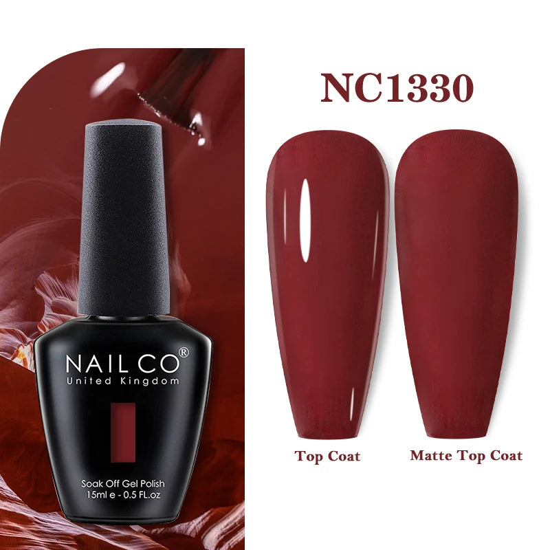 NAILCO 283Colors Gel Nail Polish Top Base Vernis Semi Permanent UV Gel Varnish Nails Art Varnish Hybrid Manicure