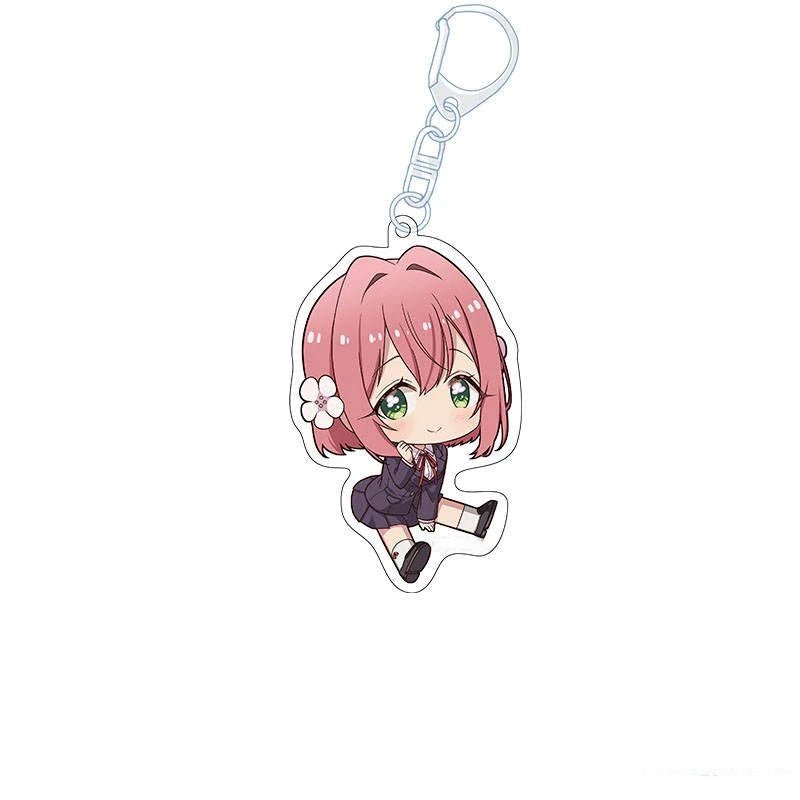 Anime Store The 100 Girlfriends Who Really Love You Hahari Shizuka Rentaro Aijo AcrylicKeychain Pendant Fans Gifts About 6cm