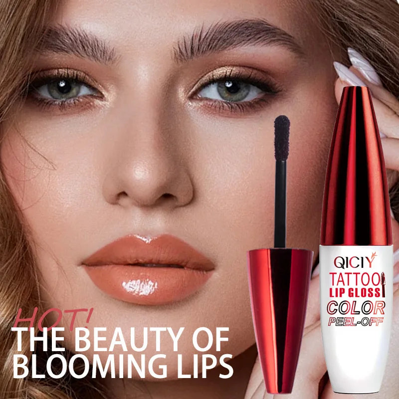 Tear Lip Gloss 4 colors easy to apply lipstick, moisturizing and long-lasting anti-sweat non-sticky cup tearing lipstick