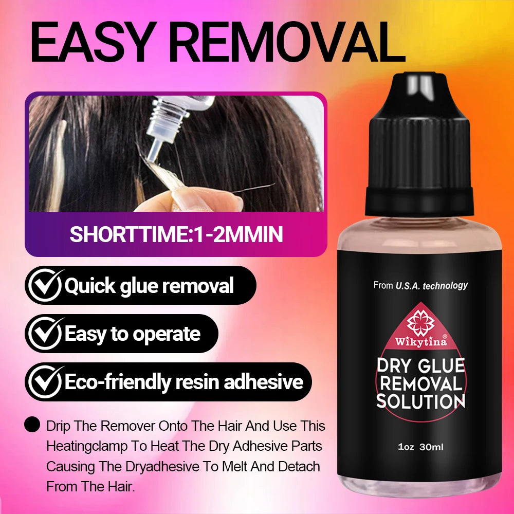 Professional UV Light Hair Extension Kit Complete Tool Set with UV Glue and Remover Machine - High-Quality Salon Styling Tools