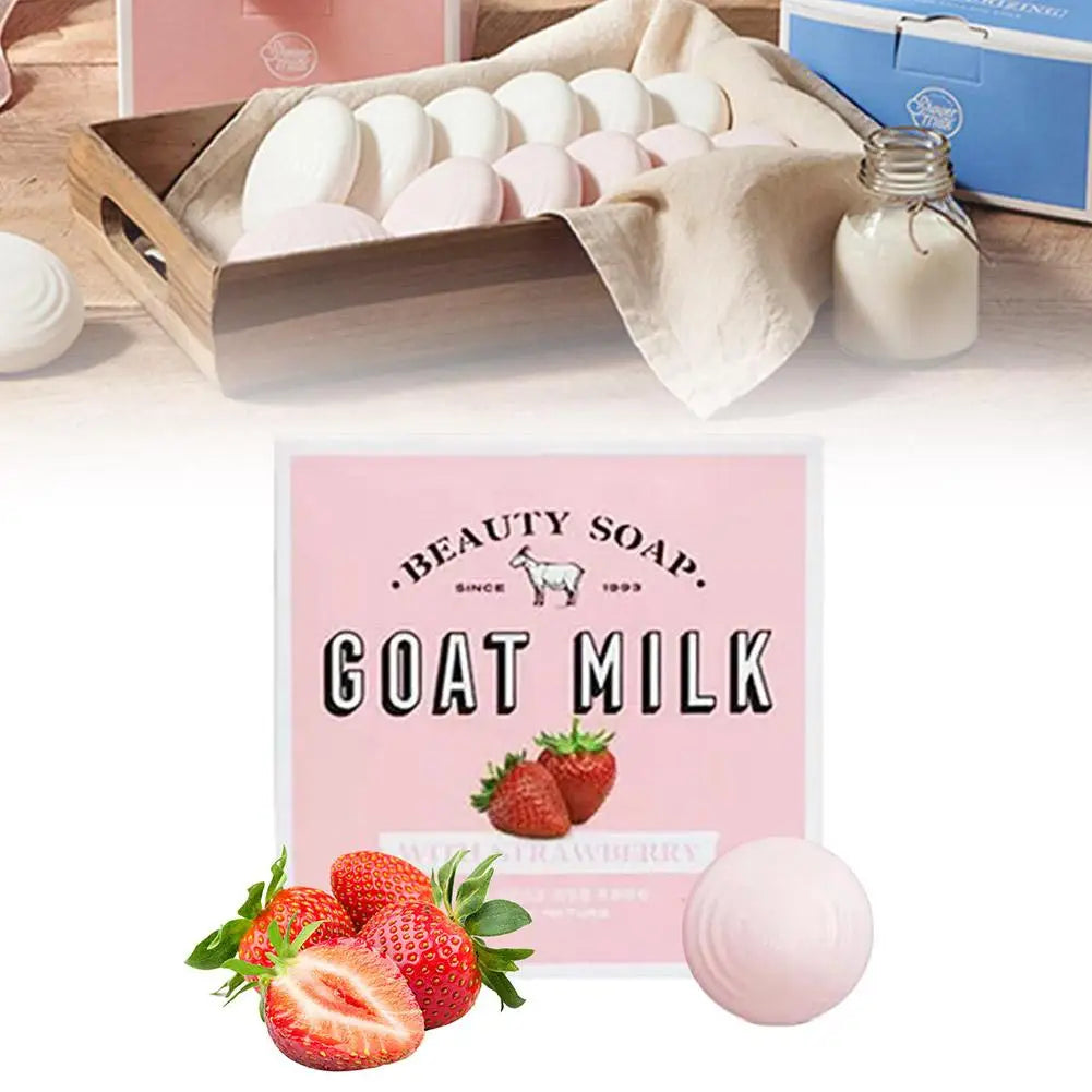 Goat Milk Soap Bar Moisturize,Smooth & Cleanse Skin,Body Wash Shower Soap Gentle Cleansing Nourishing Skin Care For Adults Kids