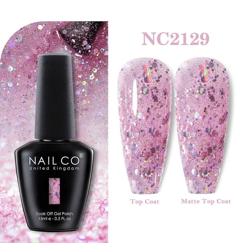 NAILCO 15ML Top coat Base coat Gel nail polish nails art Semi Permanent Lacquer Varnish Hybrid nail supplies for professionals
