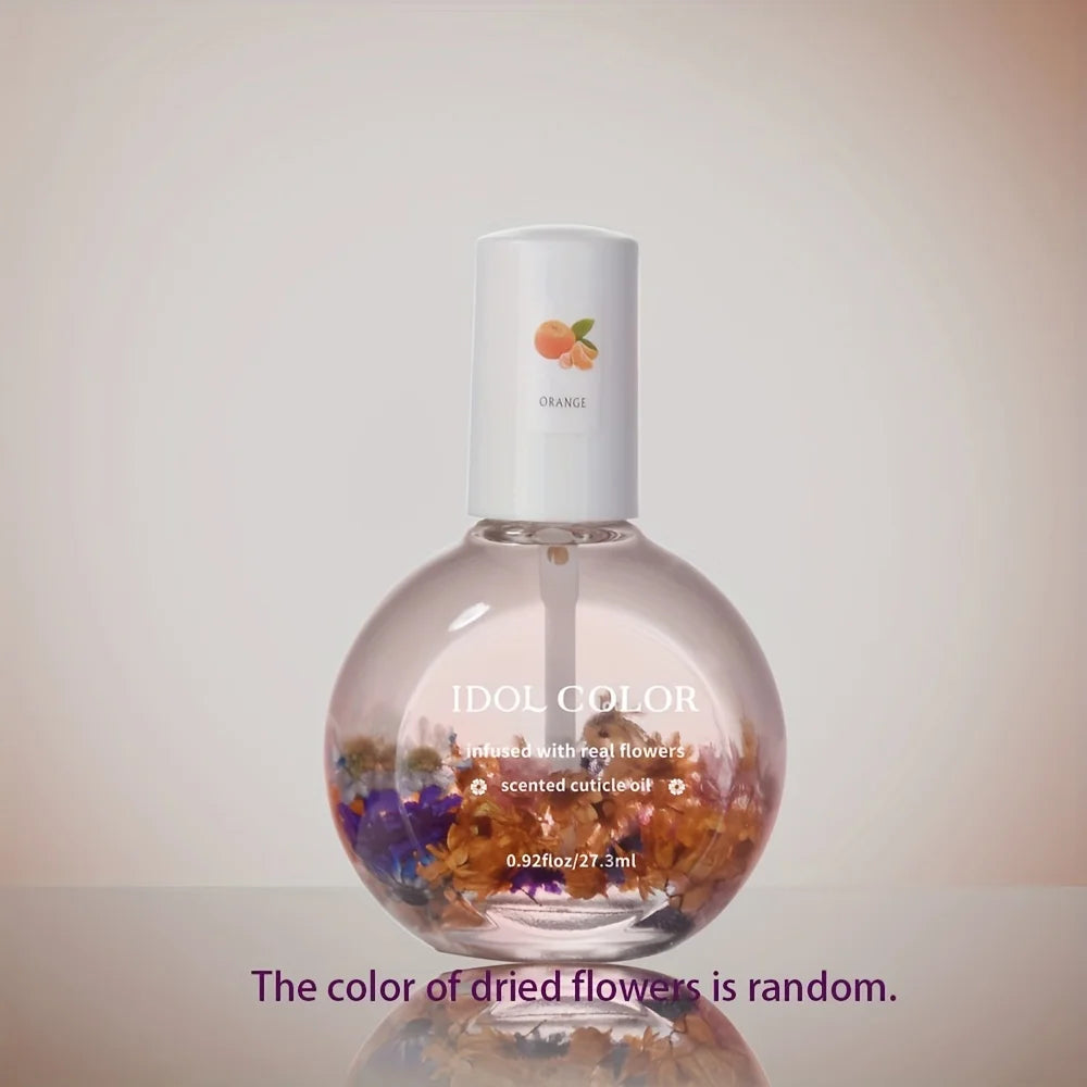 Nail Dry Flower & Cuticle Nutrition Oil, Nail Strengthening Polish, Vitamin Supplement for Preventing Cuticle and Hangnails