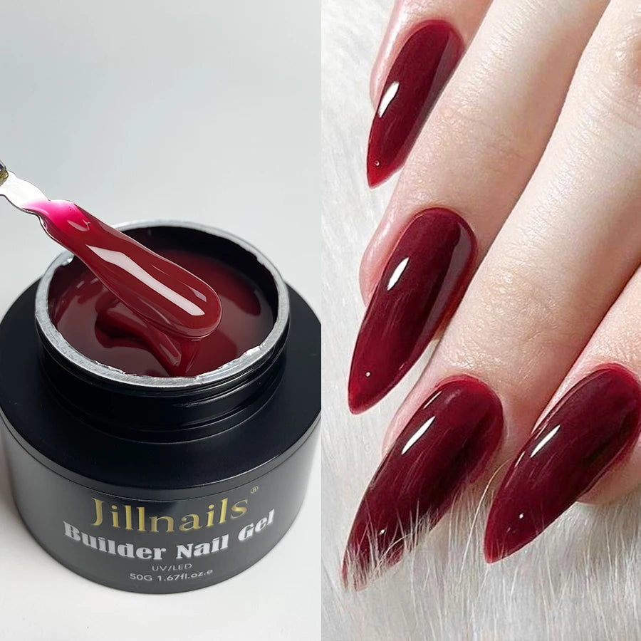 Jillnails 50ml Self Leveling Builder Nail Gel Medium Gel for Nails Extension Building