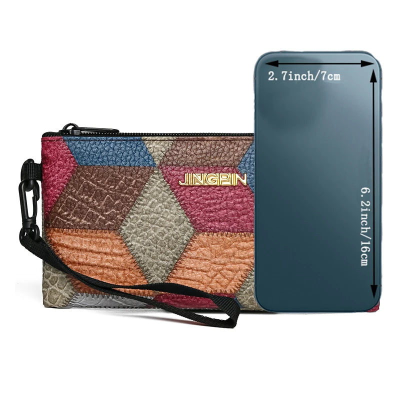 Neutral color bag - fashionable handbag with ethnic retro multi-color design - suitable for gift-giving and social occasions