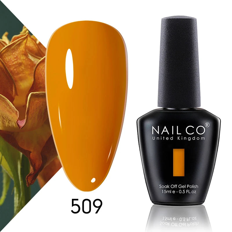 NAILCO 15ml Blue Gel Polish UV Gel Polish Varnish Hybrid DIY Nails For DIY Manicure Semi Permanent Soak Off LED Gel Nail Polish