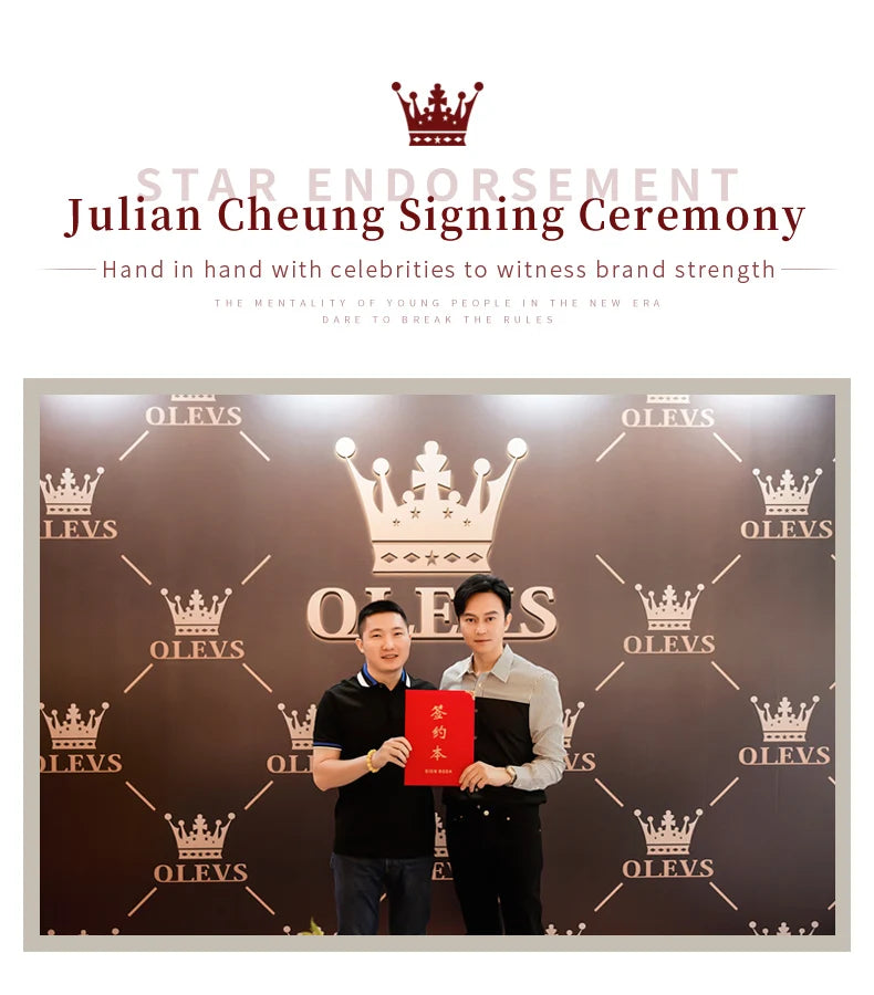 OLEVS 9971 Diamond Fishbone Women  Watch Luxury Brand Quartz Watch Elegant Bracelet Set Gift Box Waterproof HD Dial Women Watch