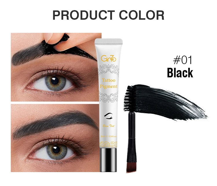 3 Days Peel-off Eyebrow Tint Waterproof Brow Tattoo Dyeing Gel Long-lasting Eyebrows Makeup Cosmetic Tool
