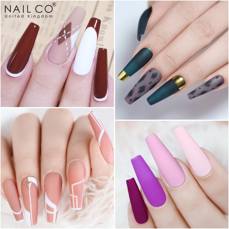 NAILCO 15ml Gel Polish Hema TPO Free Nail Art Semi Permanent UV Varnish Gel Manicure Top Coat Hybrid Gel Glue Nails Supply Ongle