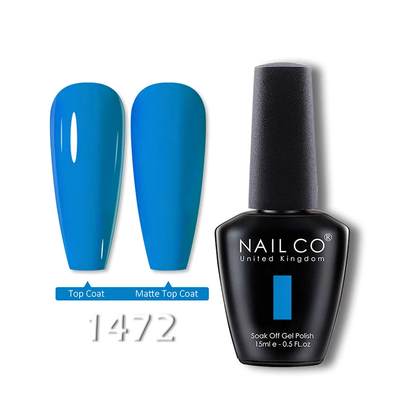 NAILCO 15ml Translucent Gel Nail Polish Semi-permanent Enamels Varnish For UV Nails Art Hybrid LED Nail Gel Transparent Manicure