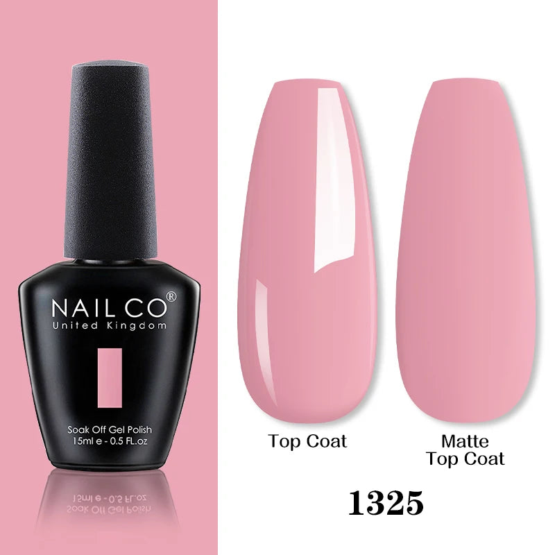 NAILCO 15ML Top coat Base coat Gel nail polish nails art Semi Permanent Lacquer Varnish Hybrid nail supplies for professionals