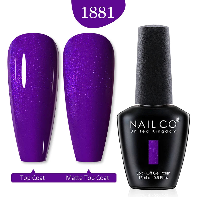 NAILCO Red Colors Series 15ML Nail Gel Polish Nail Supplies Semi Permanent For Nail  Art Manicure Soak Off LED UV Hybrid Varnish
