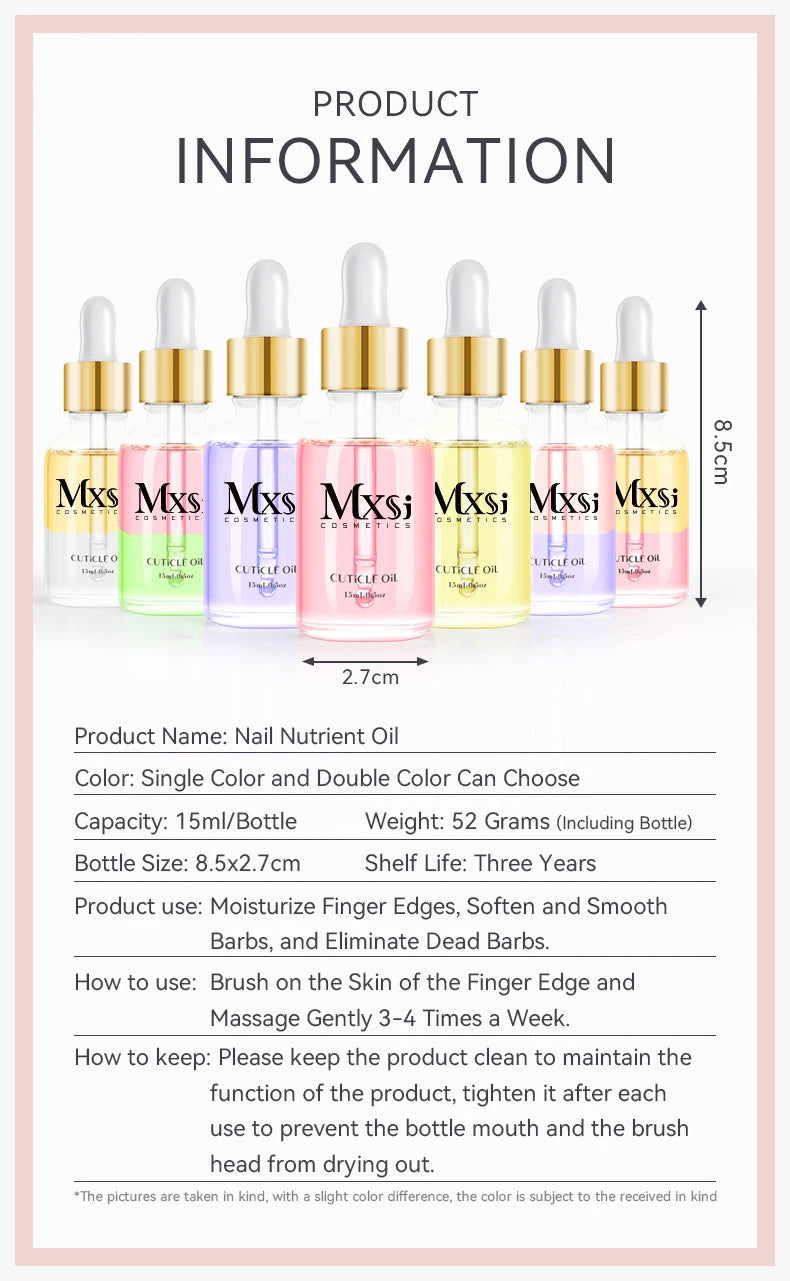 Nails Nutrition Oil & Cuticle Oil Nail Poilsh Care Fruit Flavor Cuticle Manicure Protection Nail Supplies