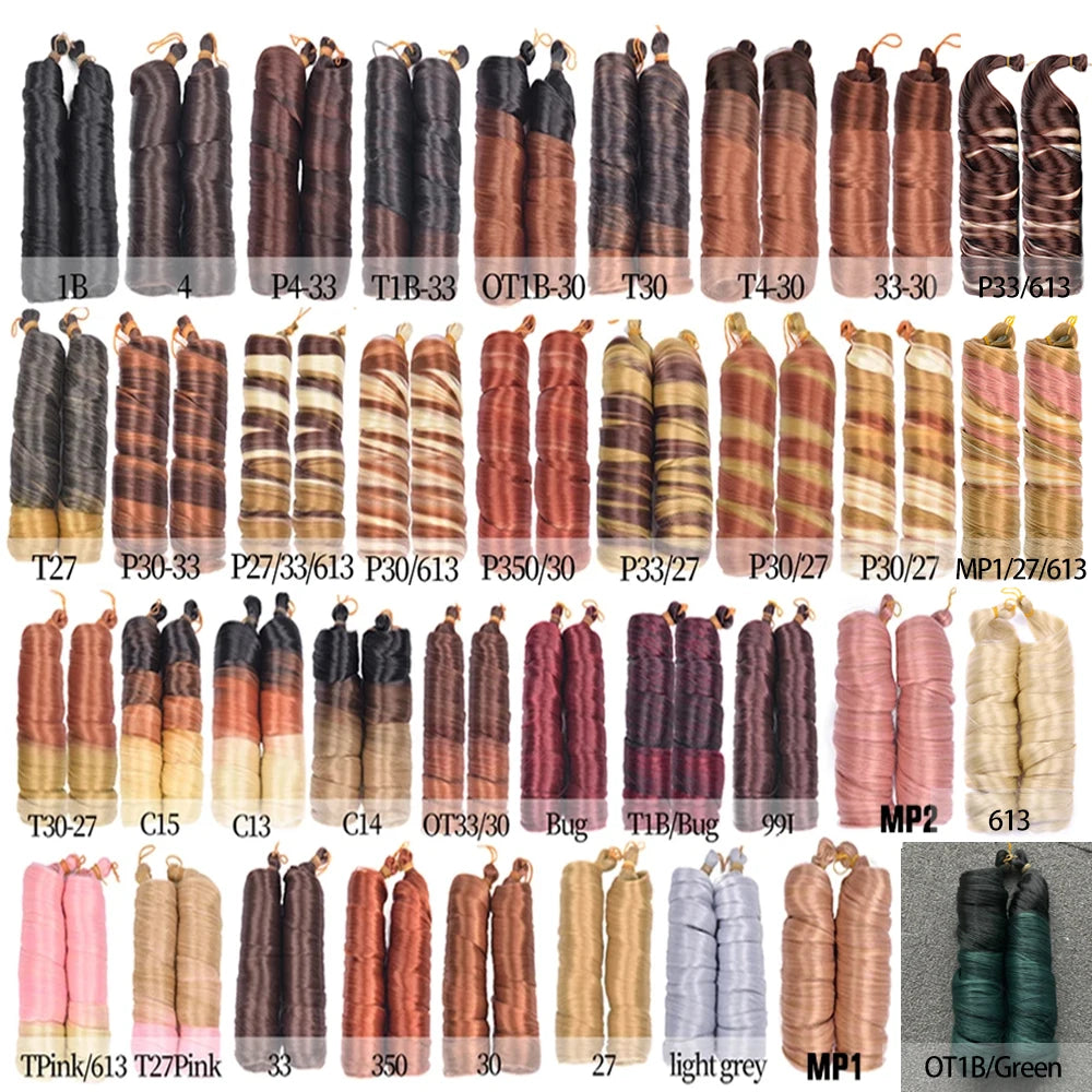 12 Inch French Loose Curly Braiding Hair - Pre-Stretched Crochet Extensions