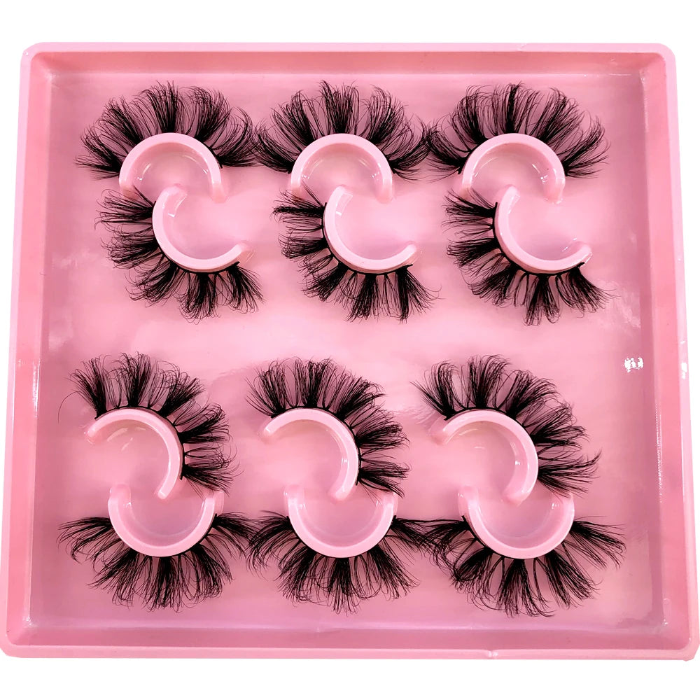 Cat Eye Lashes Realistic Messy Mink Eyelashes Natural long Full Strip Lashes Winged End Eye Elongated Fake Lashes Soft Eyelashes