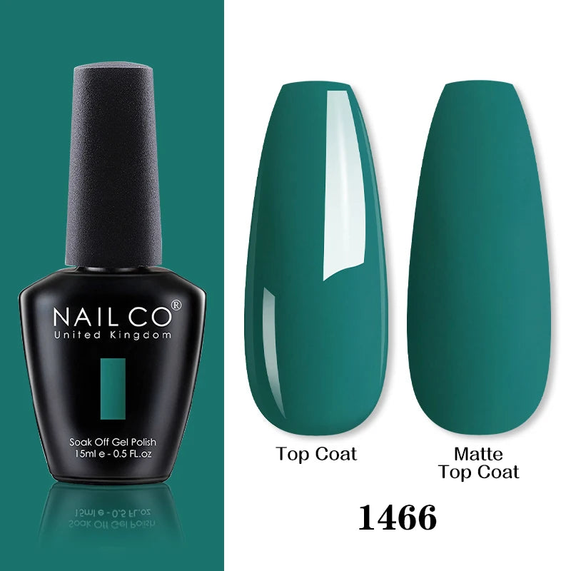 NAILCO 15ML Top coat Base coat Gel nail polish nails art Semi Permanent Lacquer Varnish Hybrid nail supplies for professionals