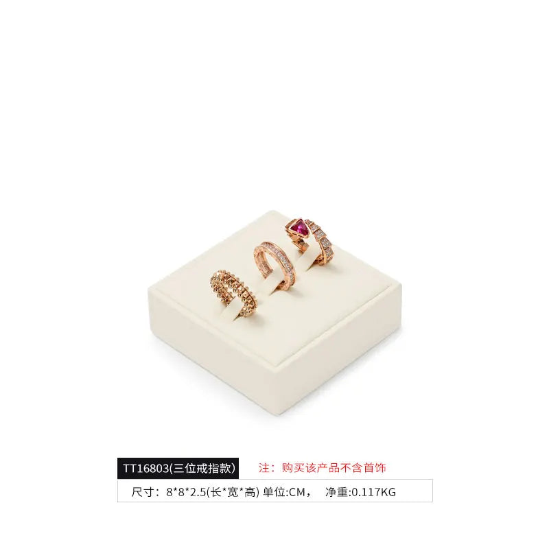 Oirlv Fashion Microfiber Jewelry Display Organizer Props Ring Pendant Necklace Holder Jewelry Rack Display Stand Sets Showcase