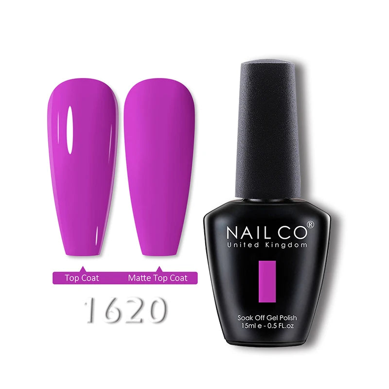 NAILCO 15ml Translucent Gel Nail Polish Semi-permanent Enamels Varnish For UV Nails Art Hybrid LED Nail Gel Transparent Manicure