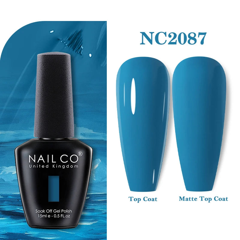 NAILCO 15ML Top coat Base coat Gel nail polish nails art Semi Permanent Lacquer Varnish Hybrid nail supplies for professionals