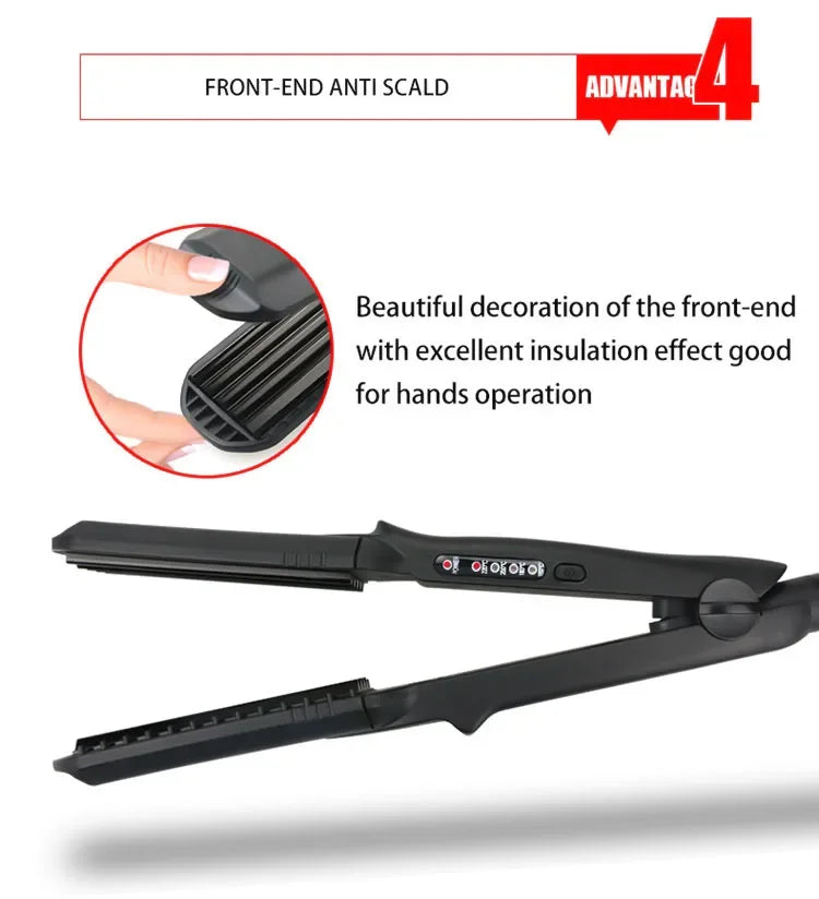 Hair Straightener Flat Iron 4-in-1 Interchangeable Plates Fast  Electric Ceramic Hair  Wave Hair Styling