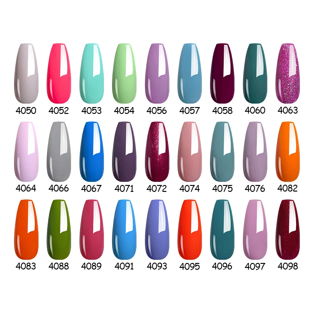NAILCO 8ml Pink Red Colors Gel Nail Polish Nail Art Varnishes Gel Lacquer Coat LED Nails Manicure Design UV Gel Varnish Soak Off