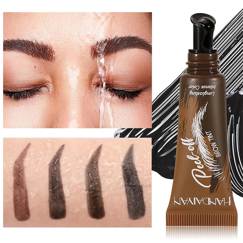 Eyebrow Dye 5-color Peel-off Waterproof  Long-lasting Dye Natural And Easy To Color Beginner-friendly Quick-drying Eyebrow Dye
