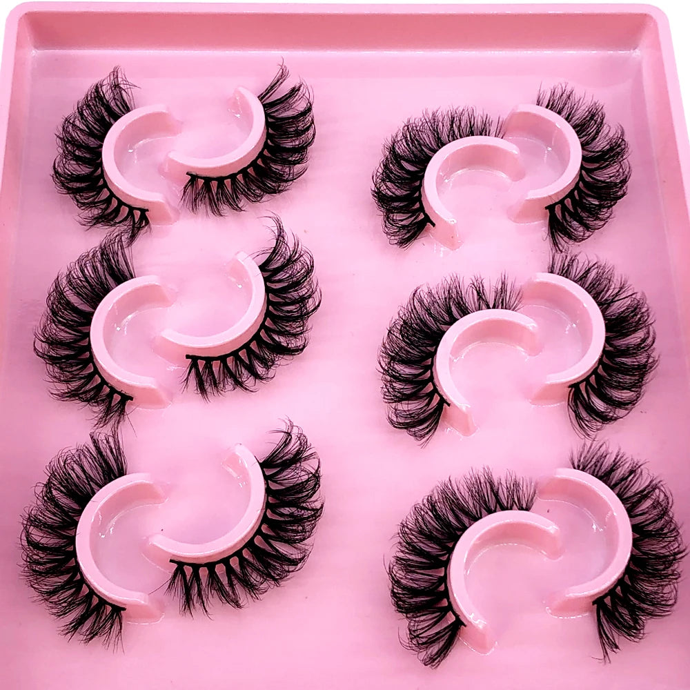 Cat Eye Lashes Realistic Messy Mink Eyelashes Natural long Full Strip Lashes Winged End Eye Elongated Fake Lashes Soft Eyelashes