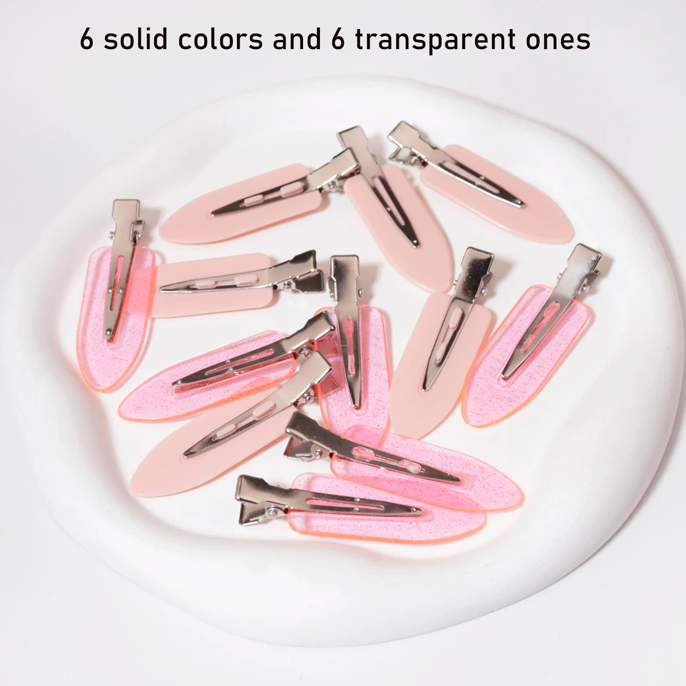 12pcs seamless bangs clip, compact and portable anti slip hair clip suitable for hair salons，Special for real hair wigs