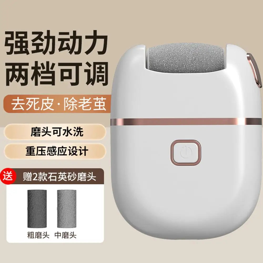 Electric Foot Grinder Rechargeable Dead Skin Remover Dry Foot Care Feet Foot Cracked Electric Scrubber Dead File Calluses R A6U2