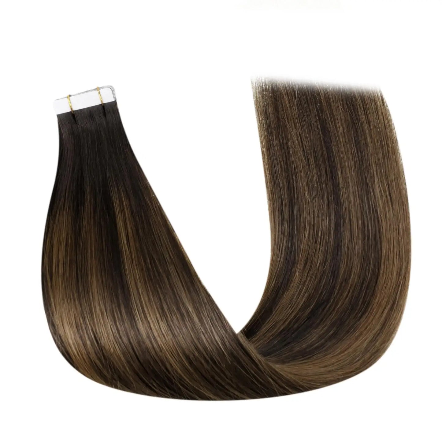 Laavoo Remy Tape in Hair Extensions 100% Real Human Hair Straight Natural 12-24inch 20pcs&40pcs Double Sided PU Skin Weft Hair