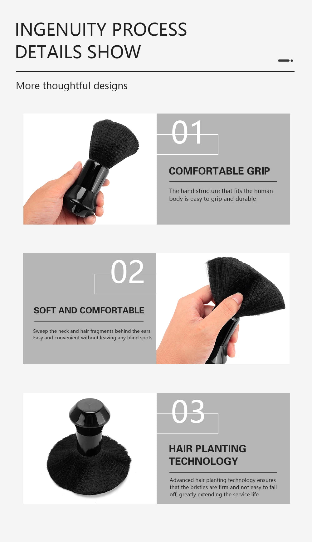 Hairdressing Soft Brush Salon Special Cleaning Haircut Tool Barber Home Hairbrush Makeup Sweeping Hair Brush Barbershop Tool