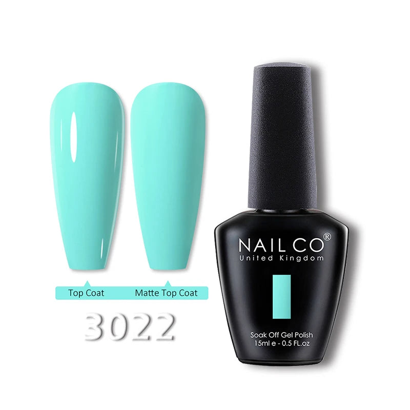 NAILCO 15ml Translucent Gel Nail Polish Semi-permanent Enamels Varnish For UV Nails Art Hybrid LED Nail Gel Transparent Manicure