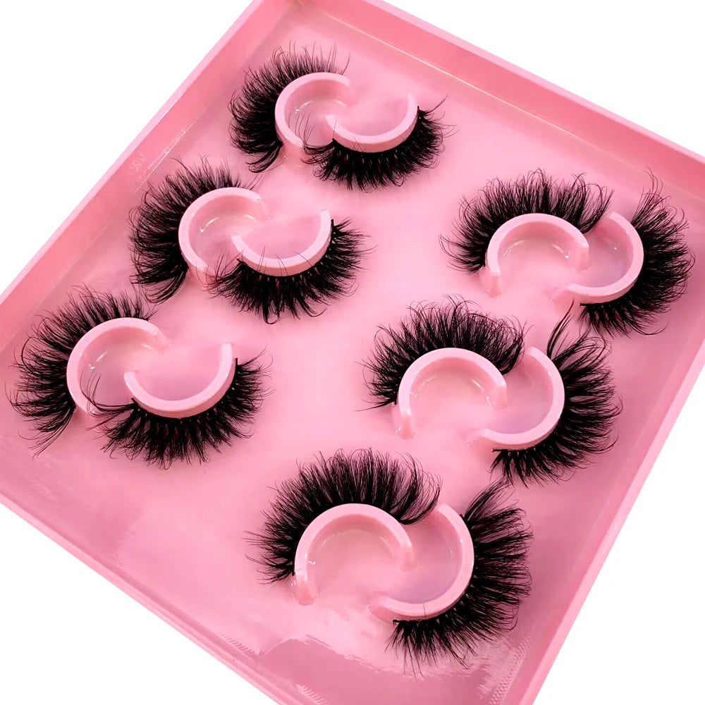 Cat Eye Lashes Realistic Messy Mink Eyelashes Natural long Full Strip Lashes Winged End Eye Elongated Fake Lashes Soft Eyelashes